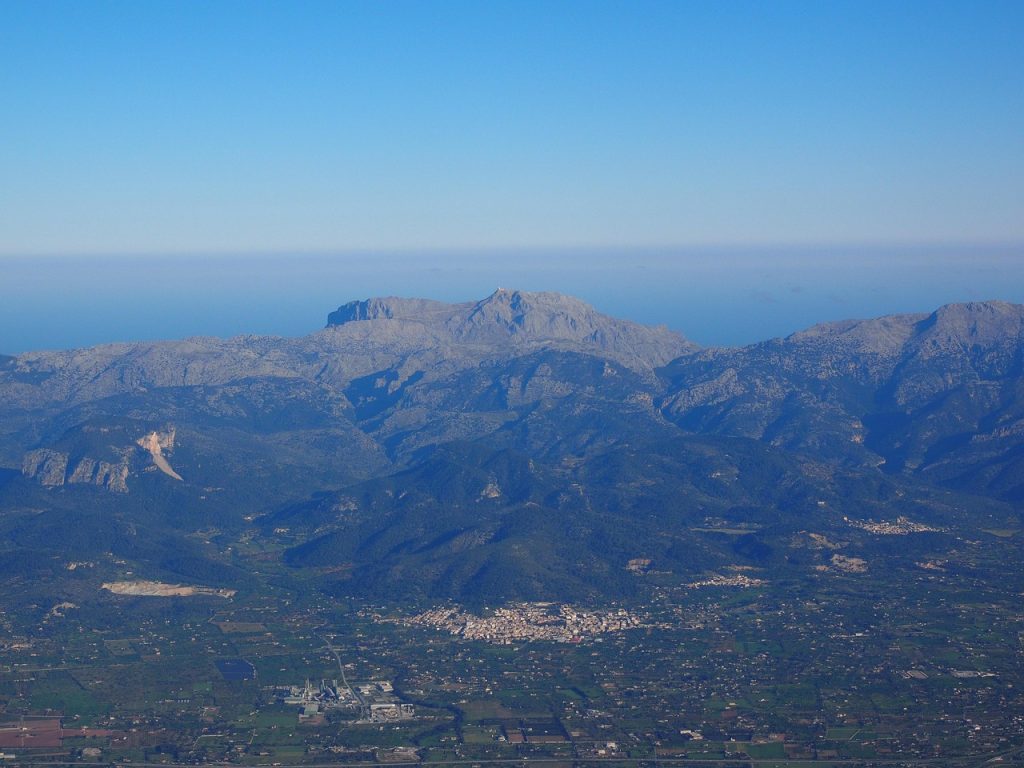 Vista aeria de Lloseta, Mallorca