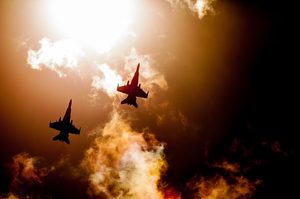 Un F-18 spaniol doboară o dronă rusească lângă Galați