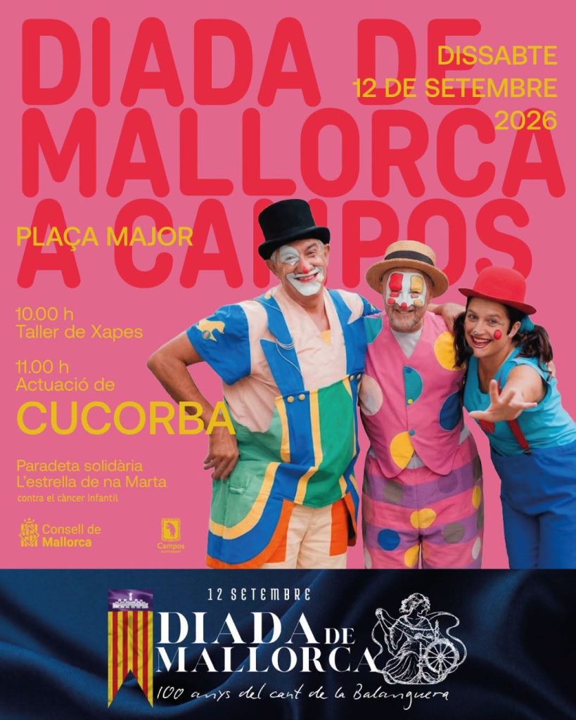 Afișul Diada de Mallorca și al reprezentației Cucorba din Campos