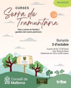 Afișul curselor familiale Curses Serra de Tramuntana de la Raixa