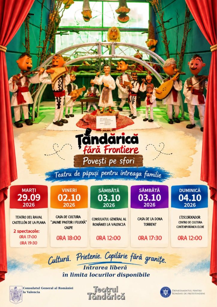Teatrul de Animație Țăndărică – „Povești pe sfori” în Comunitatea Valenciană