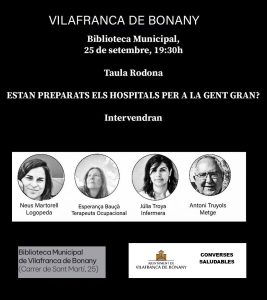 Masă rotundă despre spitale și vârstnici la Vilafranca de Bonany