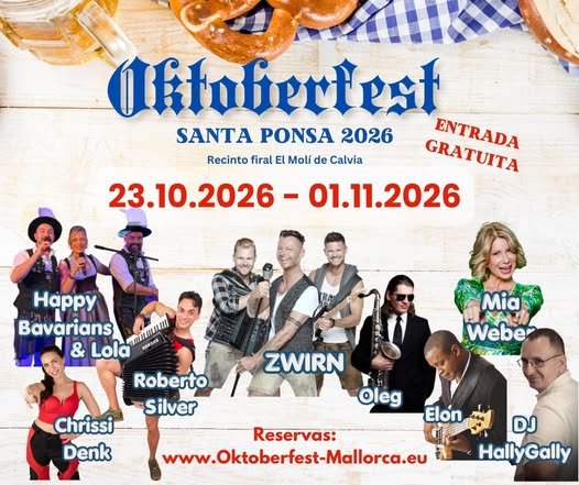 Afișul Oktoberfest Santa Ponsa 2026