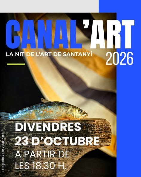 Afișul Canal'Art 2026, noaptea artei din Santanyí, 23 octombrie