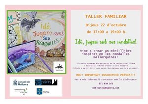 Afișul atelierului de la biblioteca din Deià