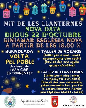 Afișul Nit de les Llanternes, Biniamar