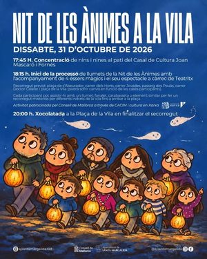 Afișul oficial al Nit de les Ànimes 2026 din Santa Margalida