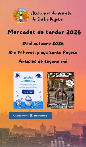 Afișul Mercadet de tardor 2026 din Santa Pagesa, Palma