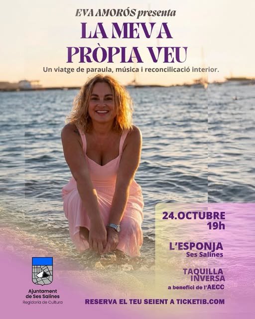 Afișul concertului Evei Amorós la Ses Salines