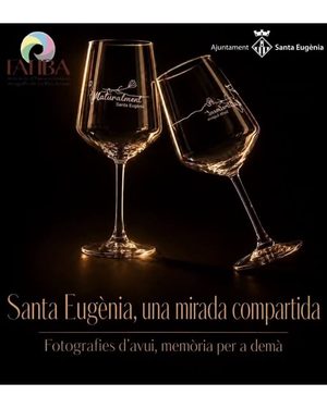 Afișul proiecției de fotografii de la Santa Eugènia